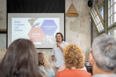 Foto spreken voor groep